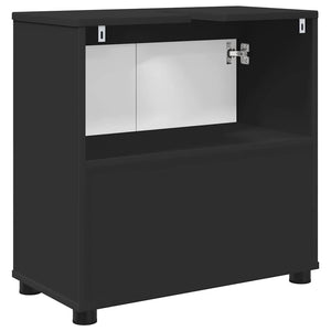 Mobile per lavabo da bagno con lo scaffale Nero 60 x 30 x 60 cm 888748
