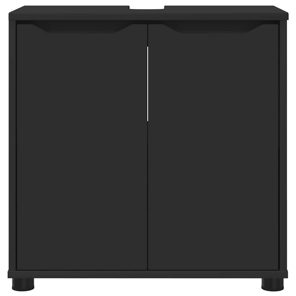Mobile per lavabo da bagno con lo scaffale Nero 60 x 30 x 60 cm 888748