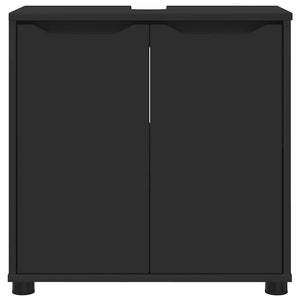 Mobile per lavabo da bagno con lo scaffale Nero 60 x 30 x 60 cm 888748