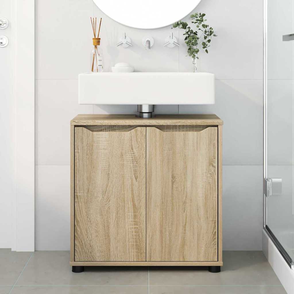 Mobile per lavabo da bagno Rovere Sonoma 60 x 30 x 60 cm 888749