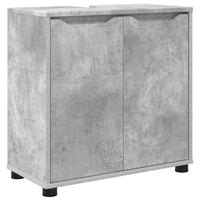 Mobile per lavabo da bagno-Armadietto da bagno Grigio cemento 60 x 30 x 60 cm