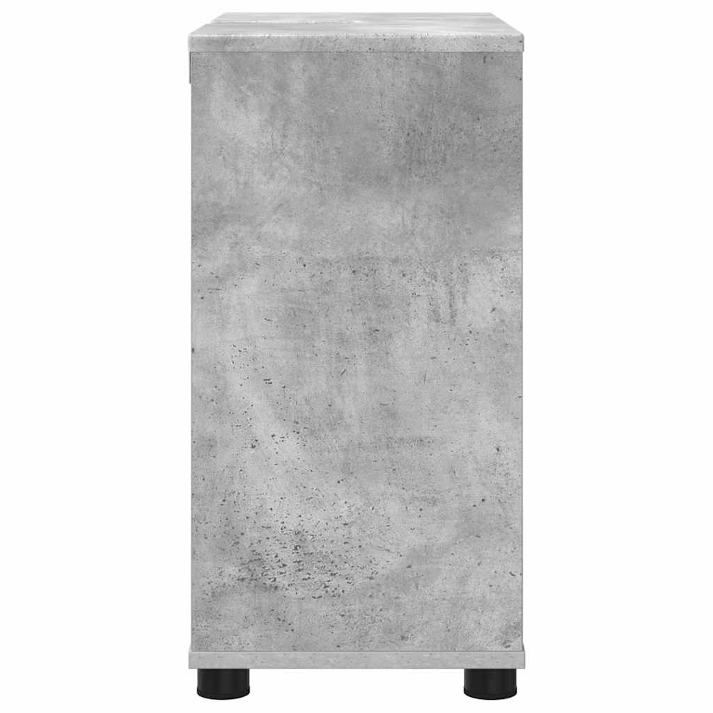 Mobile per lavabo da bagno-Armadietto da bagno Grigio cemento 60 x 30 x 60 cm