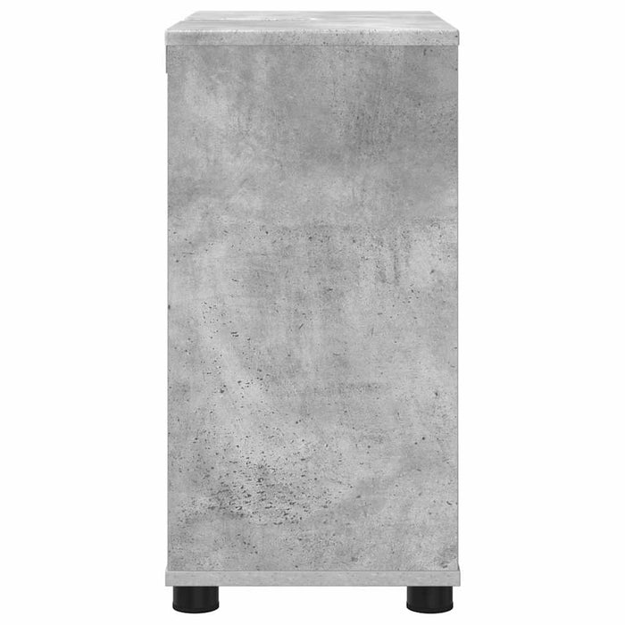 Mobile per lavabo da bagno-Armadietto da bagno Grigio cemento 60 x 30 x 60 cm