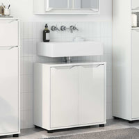Mobile per lavabo da bagno Bianco Lucido 60 x 30 x 60 cm 888751