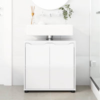 Mobile per lavabo da bagno Bianco Lucido 60 x 30 x 60 cm 888751