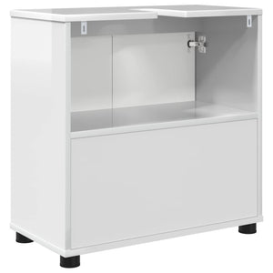 Mobile per lavabo da bagno Bianco Lucido 60 x 30 x 60 cm 888751