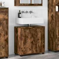 Mobile per lavabo da bagno-Armadietto da bagno Rovere fum¨¦ 60 x 30 x 60 cm