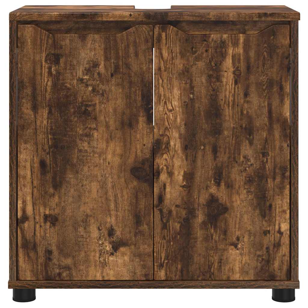 Mobile per lavabo da bagno-Armadietto da bagno Rovere fum¨¦ 60 x 30 x 60 cm