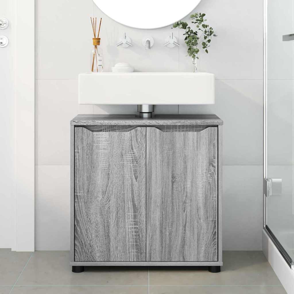 Mobile per lavabo da bagno Grigio Sonoma 60 x 30 x 60 cm 888753