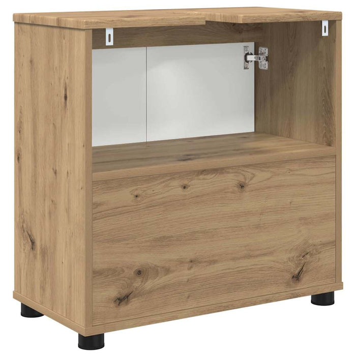 Mobile per lavabo da bagno-Armadietto da bagno Rovere artigianale 60 x 30 x 60 cm