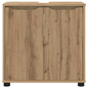 Mobile per lavabo da bagno-Armadietto da bagno Rovere artigianale 60 x 30 x 60 cm