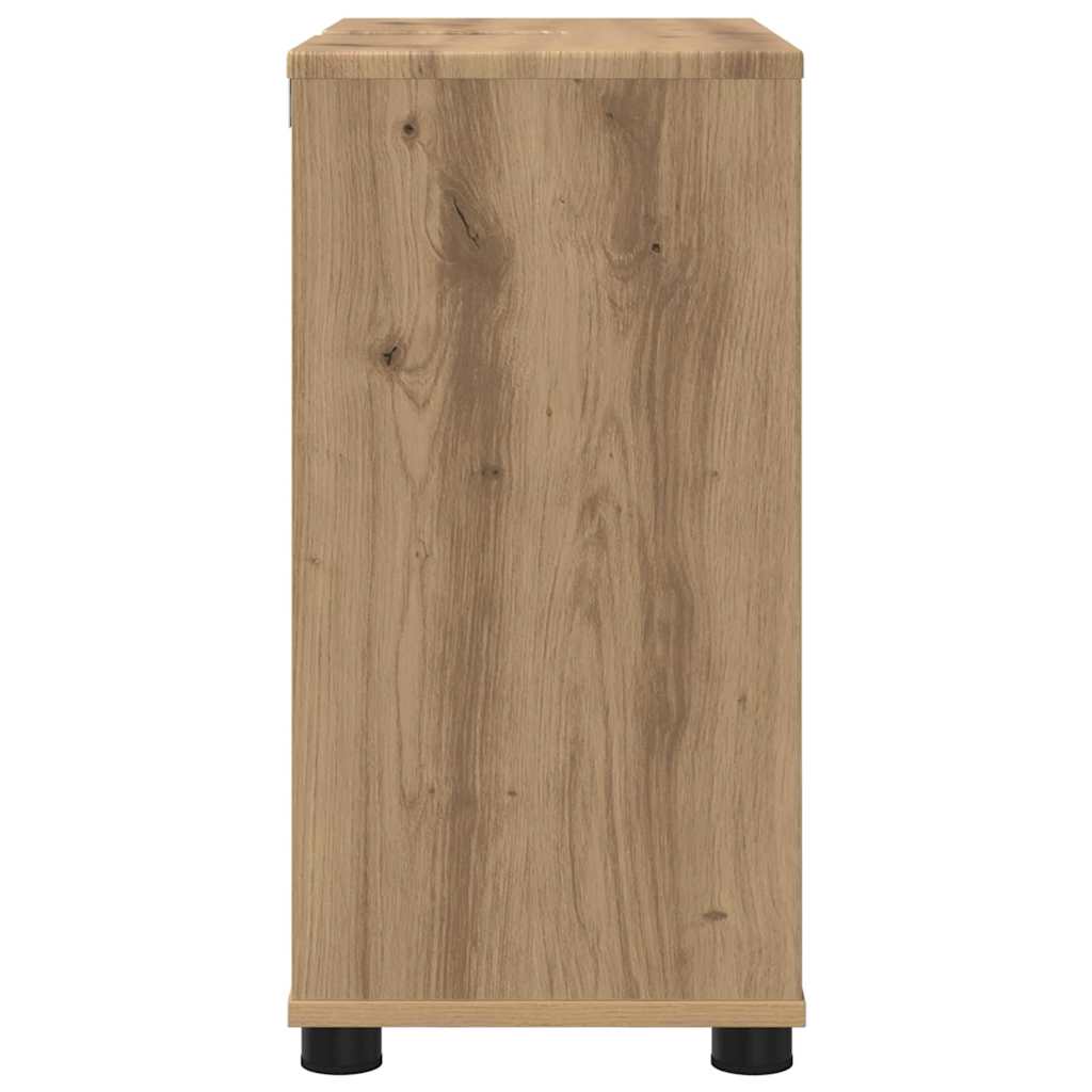 Mobile per lavabo da bagno-Armadietto da bagno Rovere artigianale 60 x 30 x 60 cm