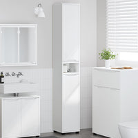 Mobile da Bagno Bianco 30,5 x 30 x 195 cm Legno multistrato 888757