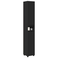 Mobile da Bagno Nero 30,5 x 30 x 195 cm Legno multistrato 888758