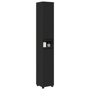 Mobile da Bagno Nero 30,5 x 30 x 195 cm Legno multistrato 888758