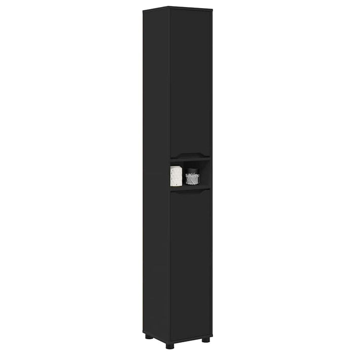 Mobile da Bagno Nero 30,5 x 30 x 195 cm Legno multistrato 888758
