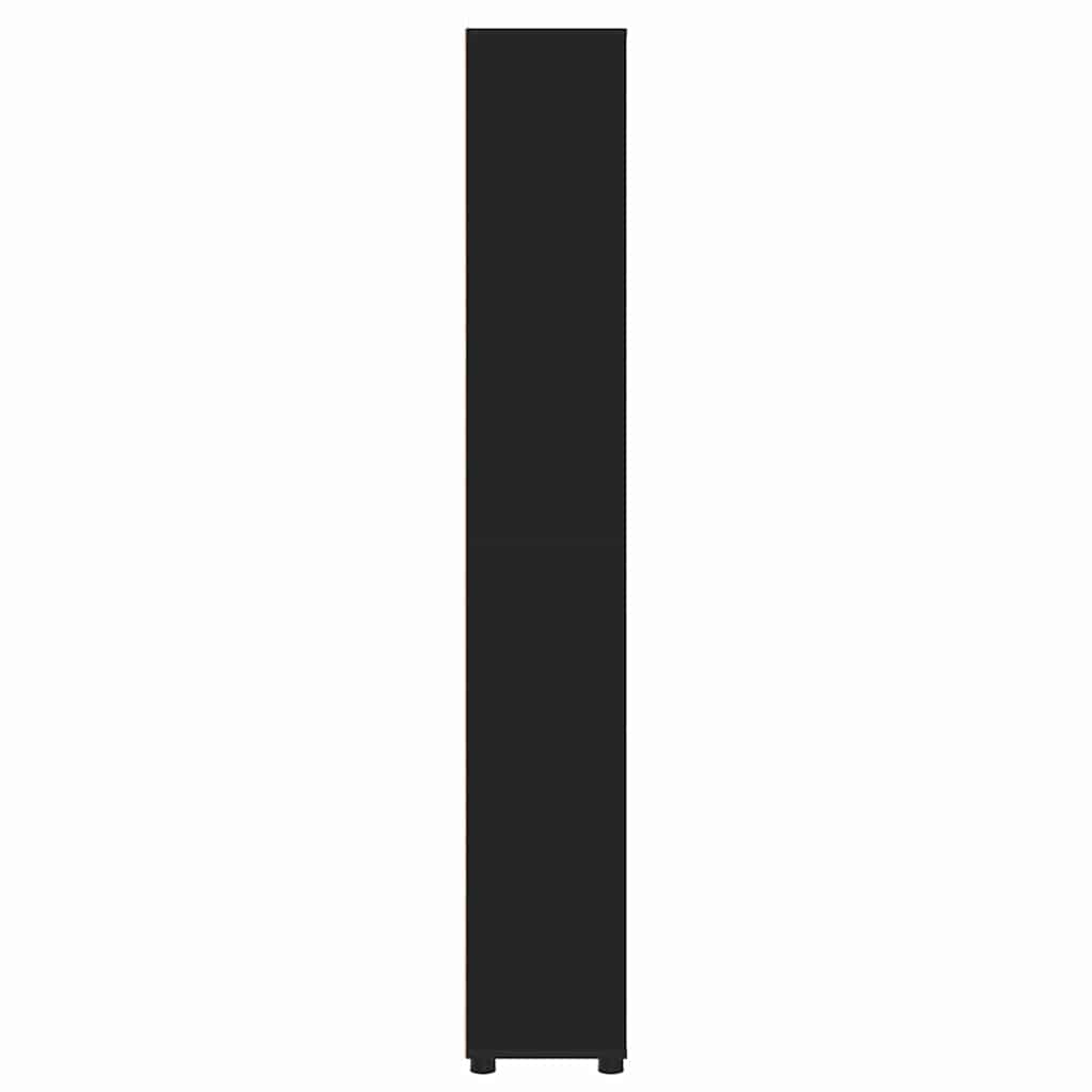 Mobile da Bagno Nero 30,5 x 30 x 195 cm Legno multistrato 888758