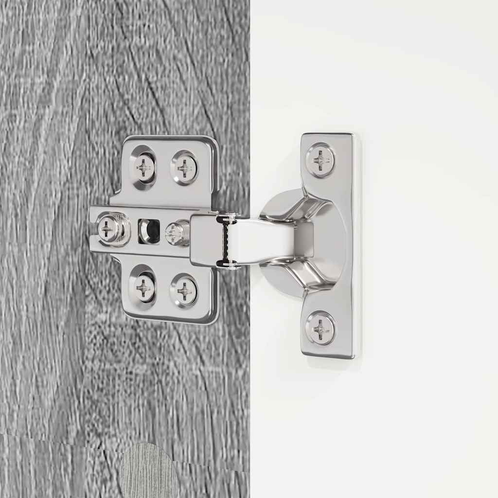 Mobile da Bagno con porta Grigio Sonoma 30,5 x 30 x 195 cm 888763