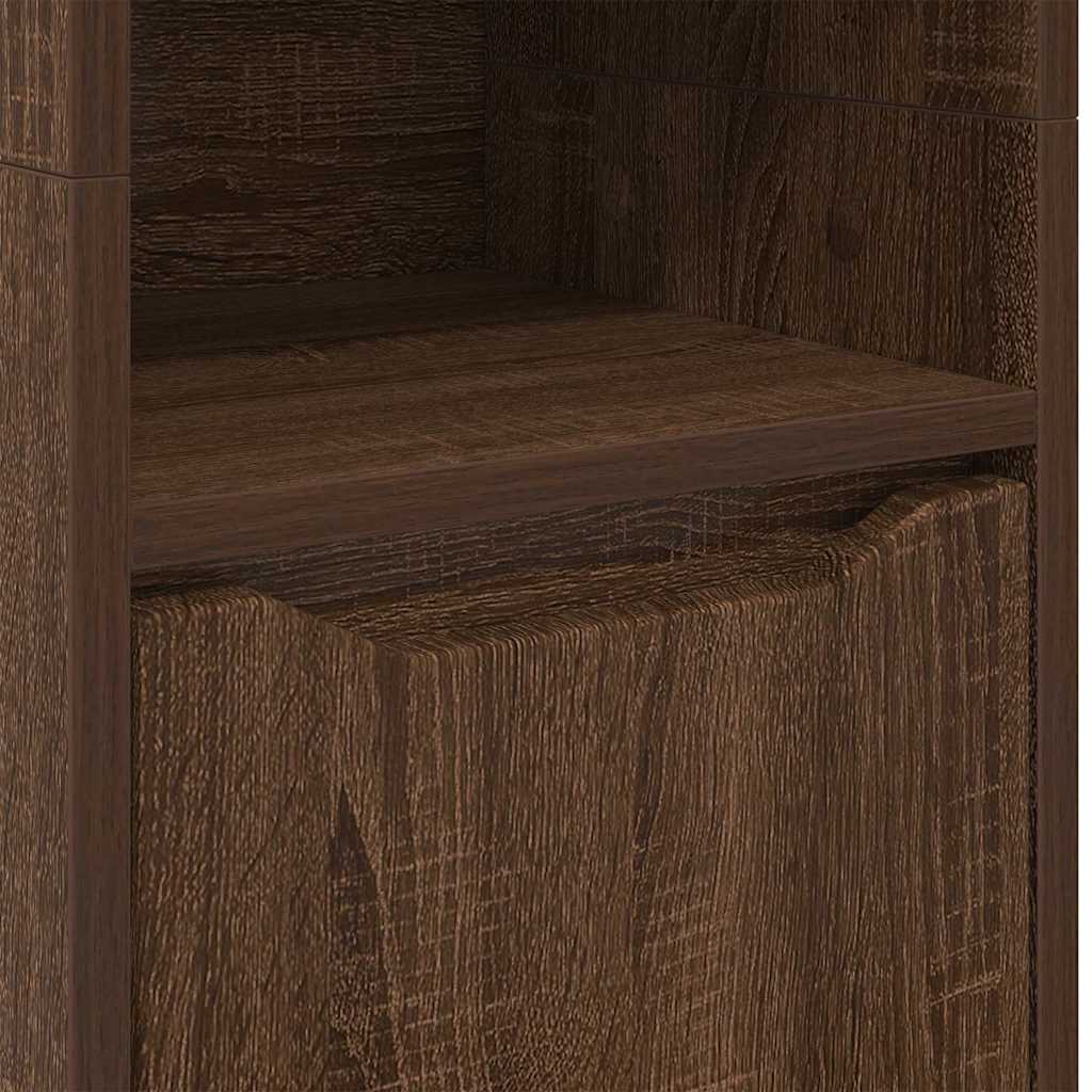 Mobile da Bagno con porta Rovere Marrone 30,5 x 30 x 195 cm 888764