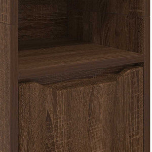 Mobile da Bagno con porta Rovere Marrone 30,5 x 30 x 195 cm 888764