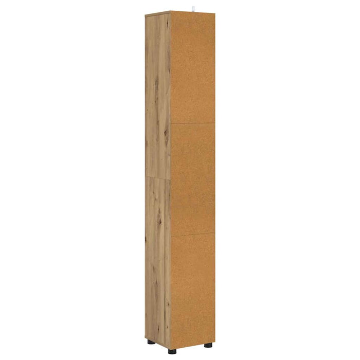 Mobile da Bagno con porta Rovere artigianale 30,5 x 30 x 195 cm 888766