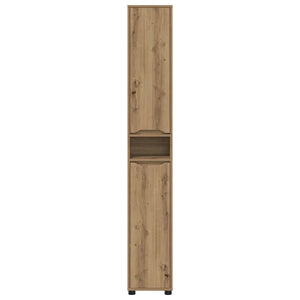 Mobile da Bagno con porta Rovere artigianale 30,5 x 30 x 195 cm 888766