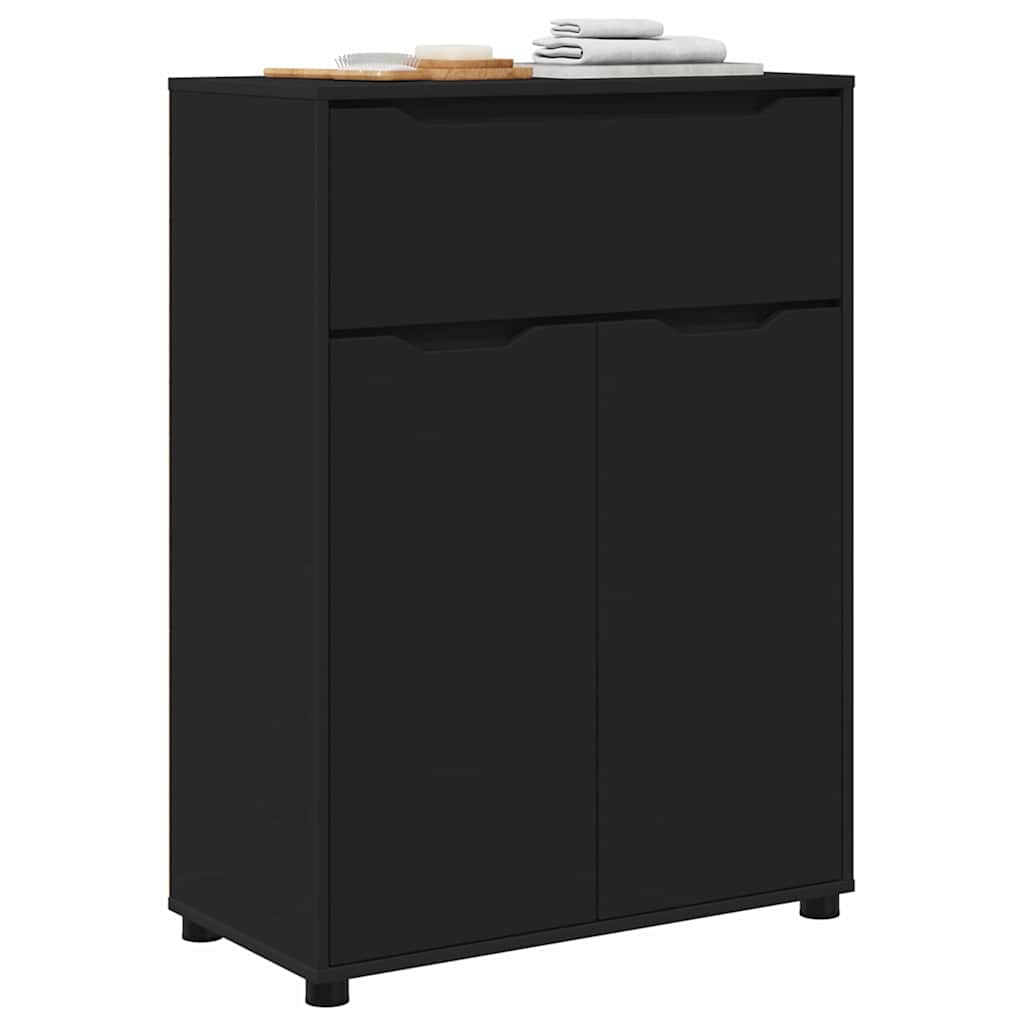 Mobile da Bagno Nero 72,5 x 36,5 x 100 cm Legno multistrato 888768