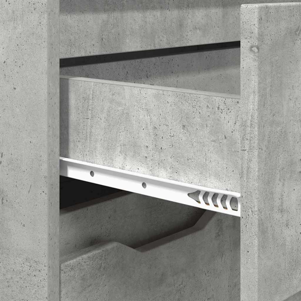 Mobile da Bagno con porta Grigio cemento 72,5 x 36,5 x 100 cm 888770