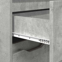 Mobile da Bagno con porta Grigio cemento 72,5 x 36,5 x 100 cm 888770