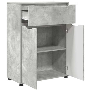 Mobile da Bagno con porta Grigio cemento 72,5 x 36,5 x 100 cm 888770