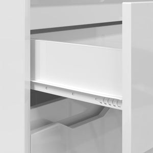 Mobile da Bagno con cassetto Bianco Lucido 72,5 x 36,5 x 100 cm 888771