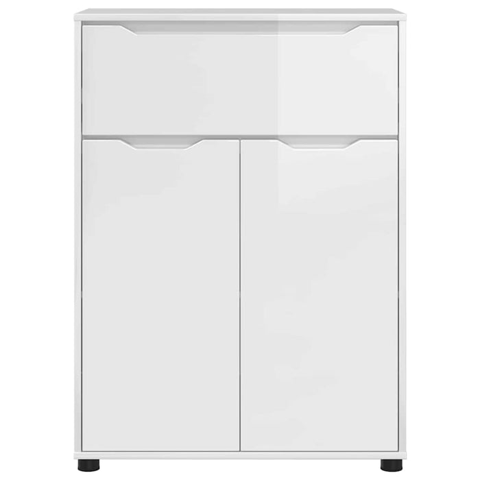 Mobile da Bagno con cassetto Bianco Lucido 72,5 x 36,5 x 100 cm 888771