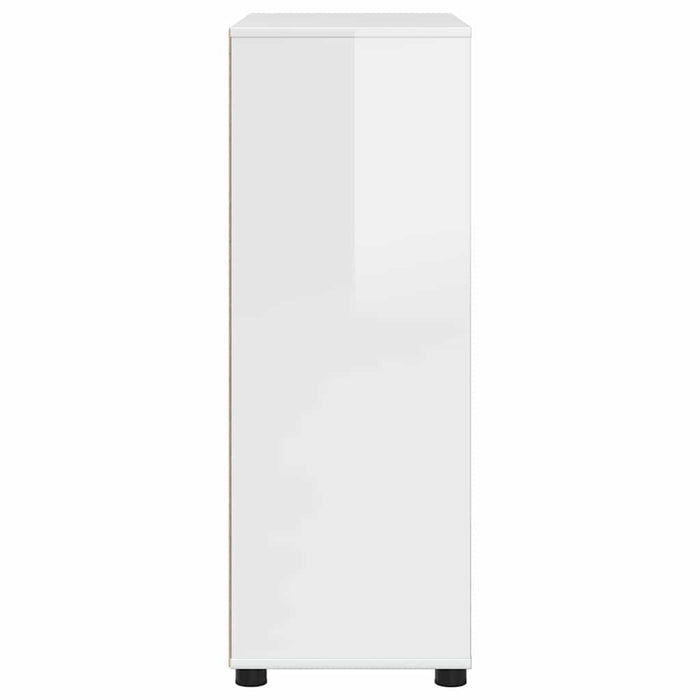 Mobile da Bagno con cassetto Bianco Lucido 72,5 x 36,5 x 100 cm 888771