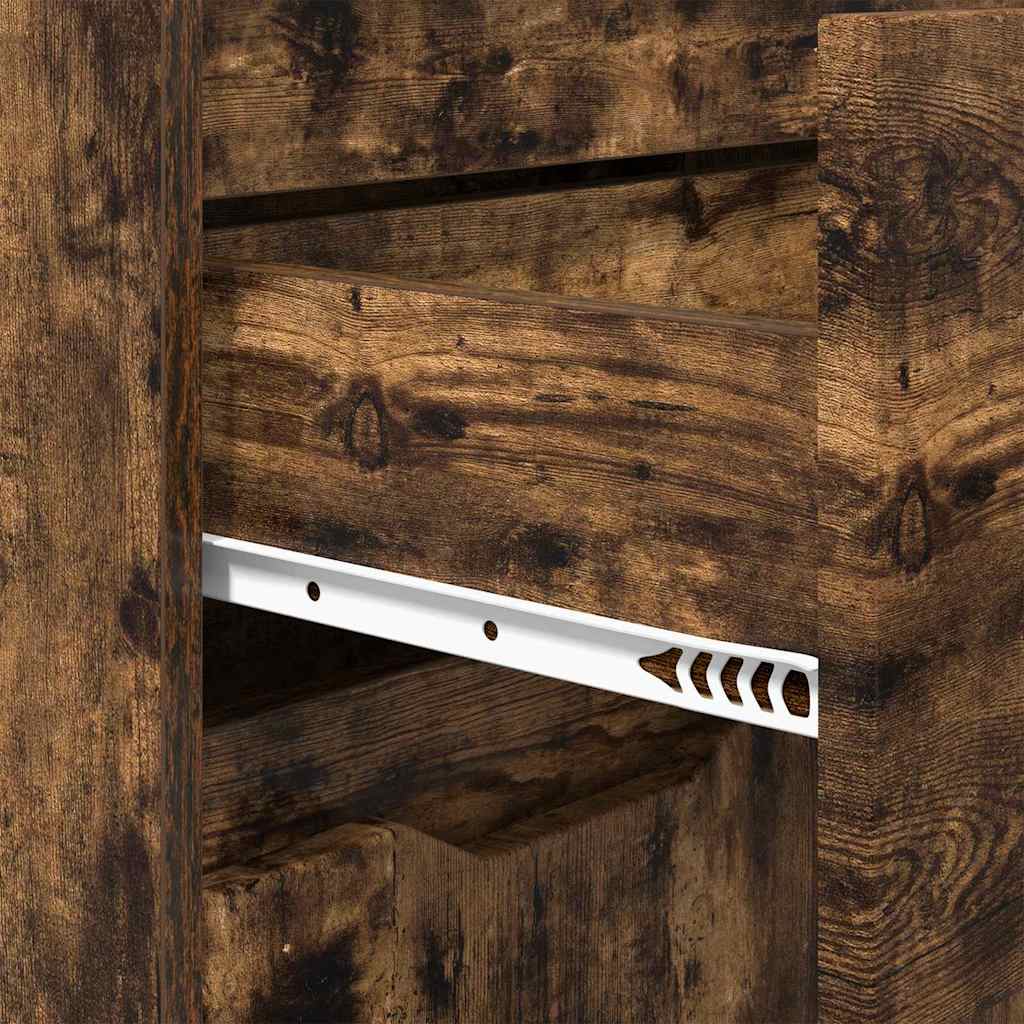 Mobile da Bagno con cassetto Rovere fumé 72,5 x 36,5 x 100 cm 888772