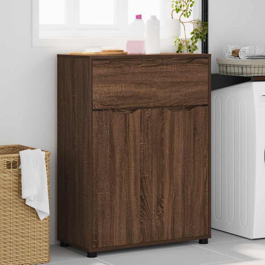 Mobile da Bagno con porta Rovere Marrone 72,5 x 36,5 x 100 cm 888774