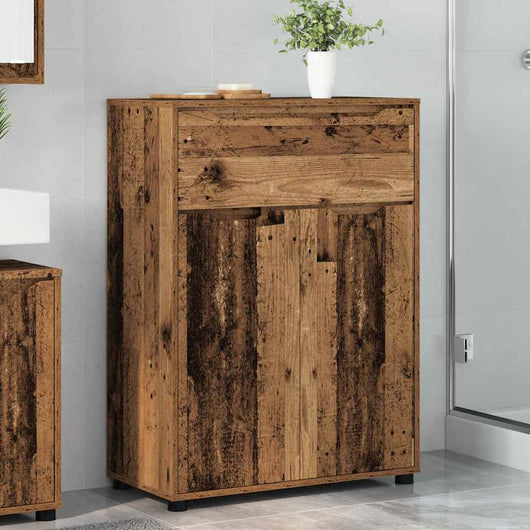 Mobile da Bagno con cassetto Legno vecchio 72,5 x 36,5 x 100 cm 888775
