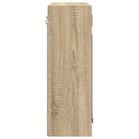 Mobiletto per specchio da bagno-Armadietto a Specchio da Bagno Rovere Sonoma 60 x 20 x 60 cm