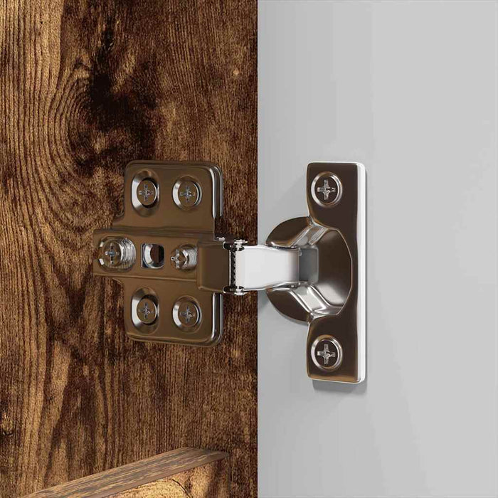 Mobiletto per specchio da bagno Rovere fumé 60 x 20 x 60 cm 888782