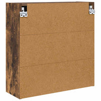 Mobiletto per specchio da bagno Rovere fumé 60 x 20 x 60 cm 888782