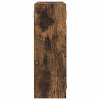 Mobiletto per specchio da bagno Rovere fumé 60 x 20 x 60 cm 888782