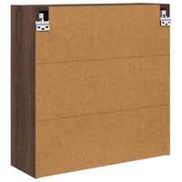 Mobiletto per specchio da bagno-Armadietto a Specchio da Bagno Rovere Marrone 60 x 20 x 60 cm