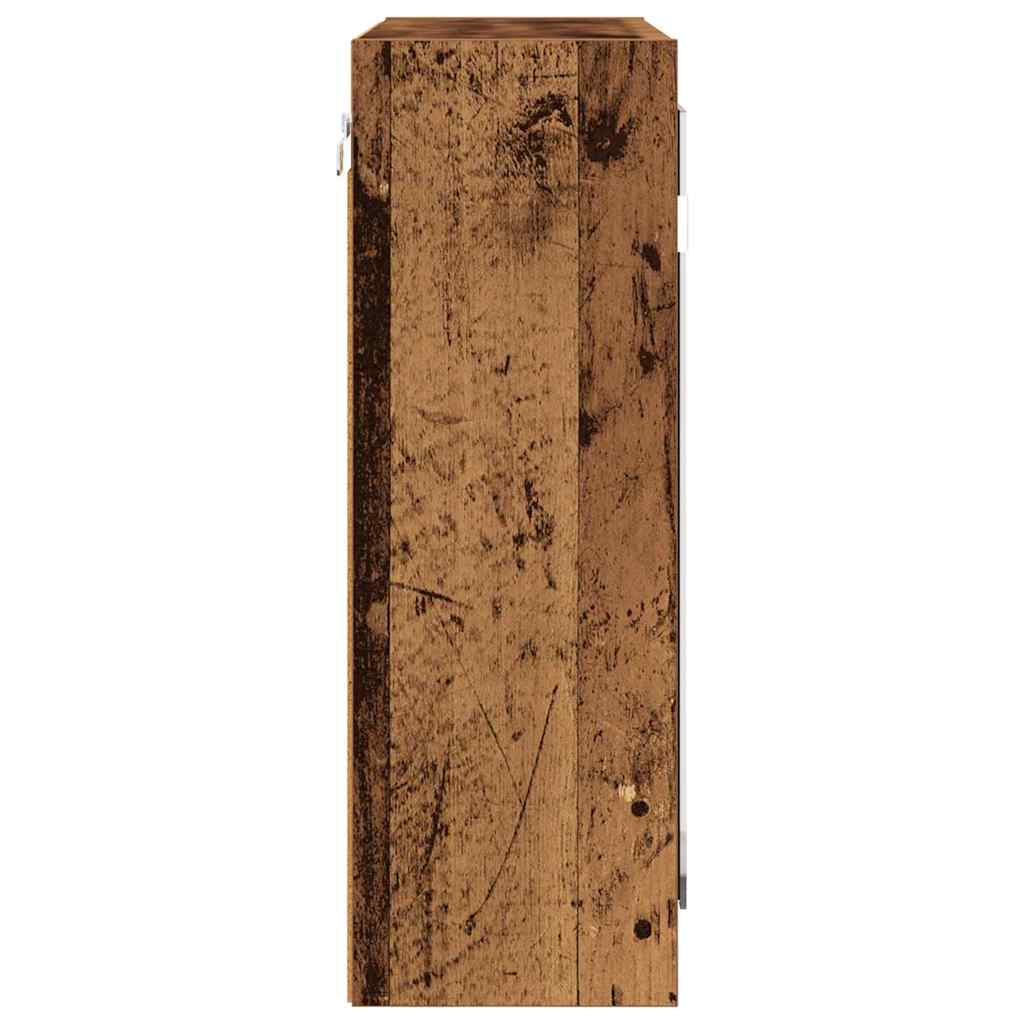 Mobiletto per specchio da bagno-Armadietto a Specchio da Bagno Legno vecchio 60 x 20 x 60 cm