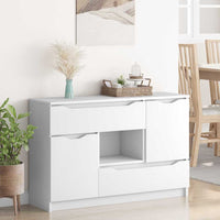 Credenza con cassetto Bianco 100 x 30 x 65,6 Legno multistrato 888787