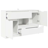 Credenza con cassetto Bianco 100 x 30 x 65,6 Legno multistrato 888787