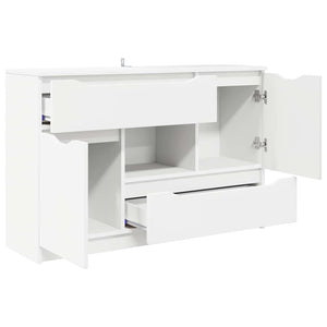 Credenza con cassetto Bianco 100 x 30 x 65,6 Legno multistrato 888787