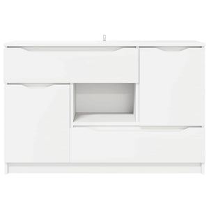 Credenza con cassetto Bianco 100 x 30 x 65,6 Legno multistrato 888787
