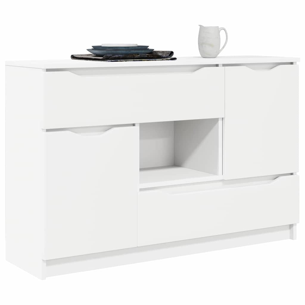 Credenza con cassetto Bianco 100 x 30 x 65,6 Legno multistrato 888787