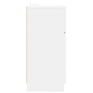 Credenza con cassetto Bianco 100 x 30 x 65,6 Legno multistrato 888787