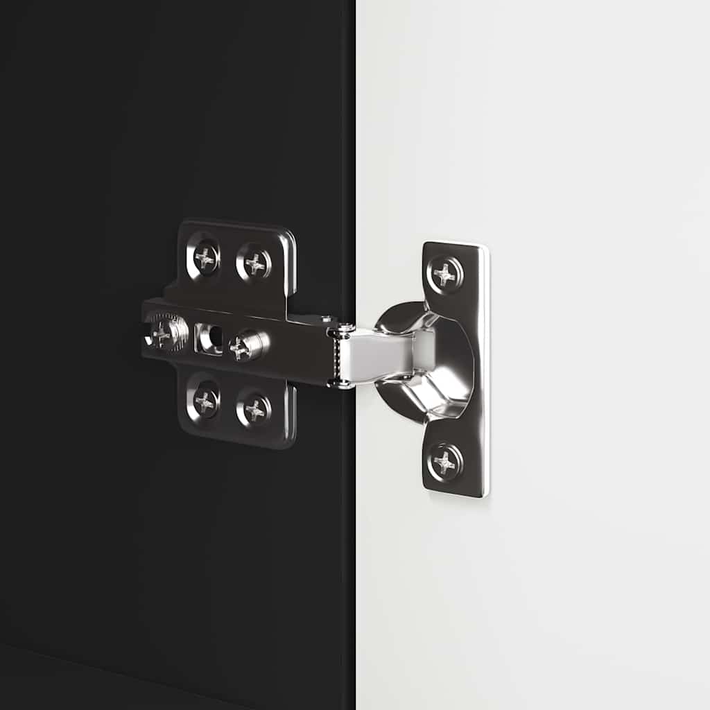 Credenza con cassetto Nero 100 x 30 x 65,6 Legno multistrato 888788