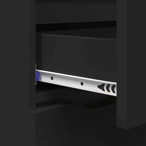 Credenza con cassetto Nero 100 x 30 x 65,6 Legno multistrato 888788